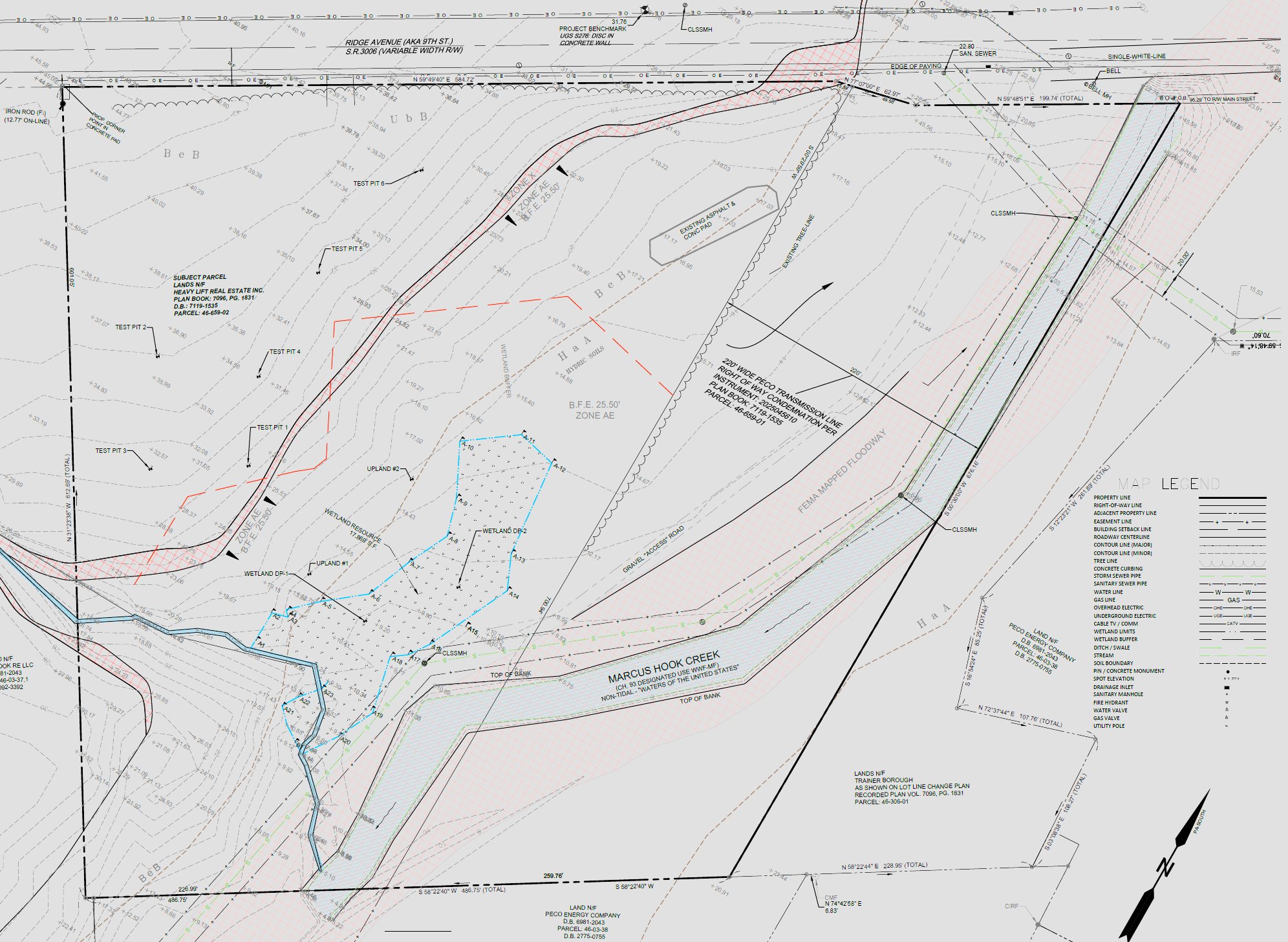 Land development plan exhibit for township review